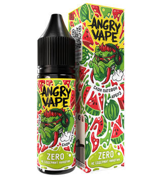 Жидкость Angry Vape Salt - Слон Патефон (Арбуз)